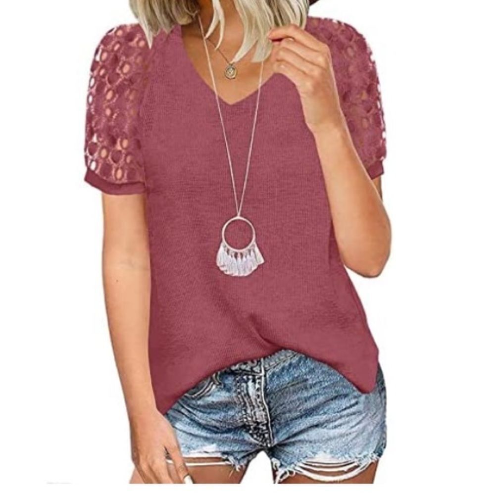 Hao Meili Collcetion  Lace Women Top Size M
